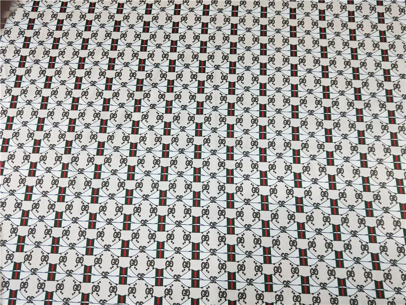 Thời trang châu Âu và Mỹ đôi mẫu chữ G in phun kỹ thuật số vải lụa tơ tằm 19 Mumi căng lụa vải satin thực - Vải vải tự làm
