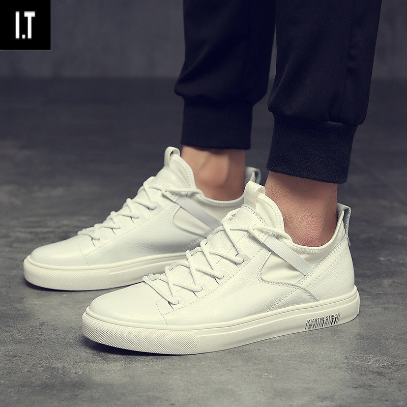 South Korea Tide Card 2022 Spring Autumn New 100 Hitch Small White Shoes Men's Shoes Fashion Trends Inner Hikes High Board Shoes Casual Shoes
