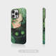 Anime Cat Girl Green Eyes Black Cat Illustration Phone Case for iPhone 17, 16, 15, 14 and 13