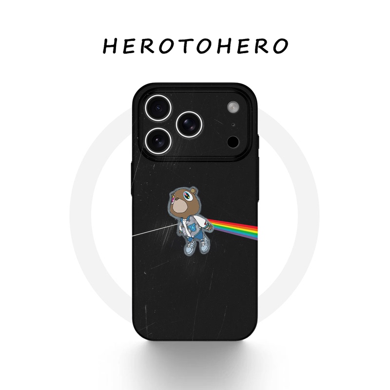 Kanye Dropout Bear Is Suitable for Apple 18 Pro Max Phone Case with Magnetic Attachment, iPhone 17 Album, 16 Premium, 15 Retro, 14 Cartoon Illustration, Huawei, Xiaomi, Oppo Phone Case, Personalized Kanye Dropout Bear Is Suitable for Apple 18 Pro Max Phone Case with Magnetic Attachment, iPhone 17 Album, 16 Premium, 15 Retro, 14 Cartoon Illustration, Huawei, Xiaomi, Oppo Phone Case, Personalized