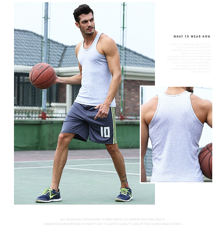 Áo vest nam thể thao mùa hè thể dục thể thao vượt rào Kiểu dáng cotton trẻ trung Phiên bản Hàn Quốc của áo phông không tay áo vest dạ nam
