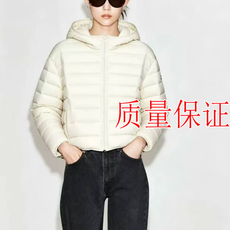 Original Cs Women's Clothing Standard Fit Quilted Hooded Lightweight down Jacket 2026 Winter New Product 1500000006