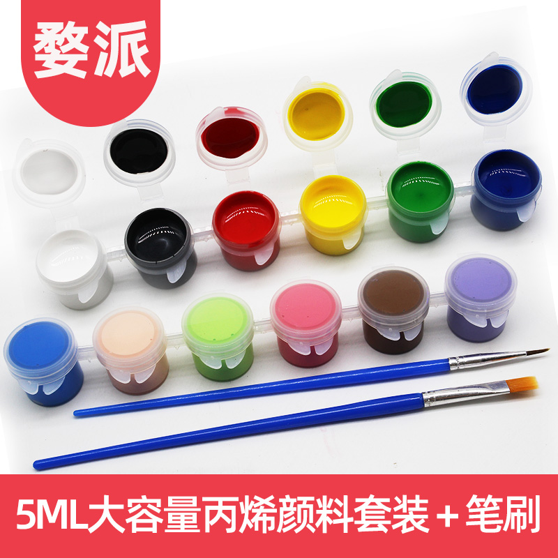 Promotion 5ML12 Lieven body Widening Head Hook Line Pen Brush Propylene Paint Suit 3ML Suit Environmental Protection Combination