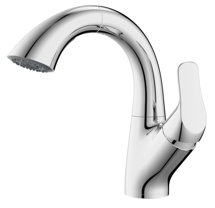 The same 9 - grazing 323335 faucet single hole, pull the rotating pelvis and wash the face and brush the teeth