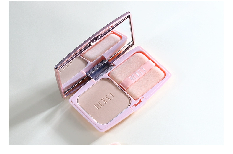 Han Xizhen Pressed Powder Oil Control Set Makeup Lasting Concealer Waterproof Unicorn Set Makeup Loose Powder Loose Powder Good Night Powder - Bột nén