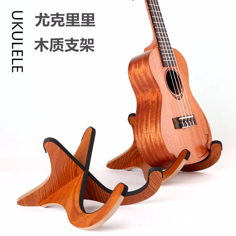 Giá đỡ đàn piano bằng gỗ ukulele lắp ráp bọt biển ukulele nhạc cụ đặc biệt bằng gỗ - Phụ kiện nhạc cụ