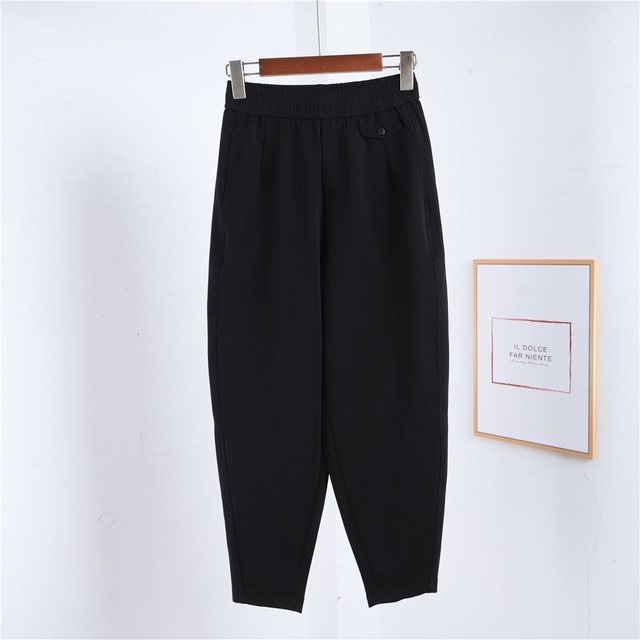 ຫະພາບເອີຣົບ MD Mystery Point Muxue 68837 summer thin air cotton loose casual women's nine-point harem radish pants