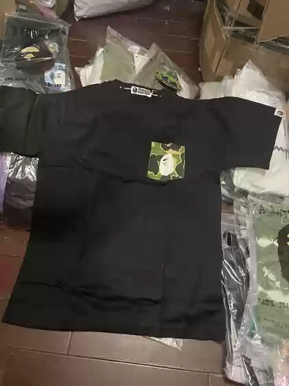 Shanghai Bape Special Offer Men's Pocket Short-Sleeve T-Shirt