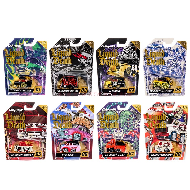 Cartuned 1:64 Impala Led Lights Low-Profile Liquid Death Car Model