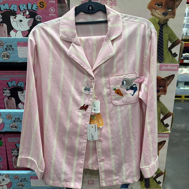 Sam Disney Zootopia Judy Nick Men's and Women's Loungewear Pajamas Casual Wear Home Set