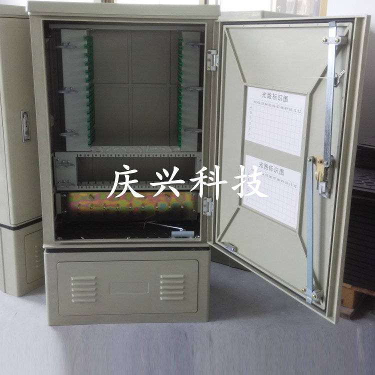 Outdoor floor-standing 144-core optical cable junction box ftth144-core optical junction box wall-mounted odf optical cable distribution box