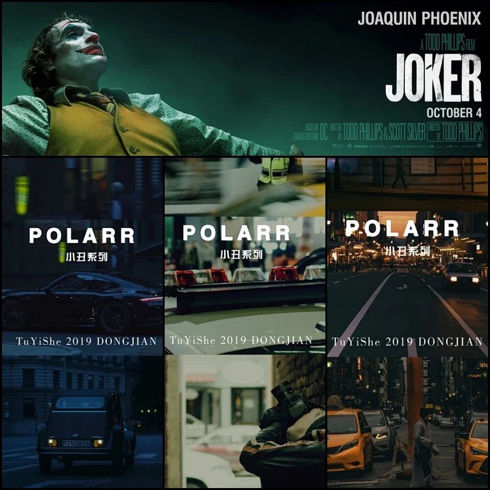 Polar preset movie clown Joker series Figure Art Society LUT retro dark tone street shooting portrait filter