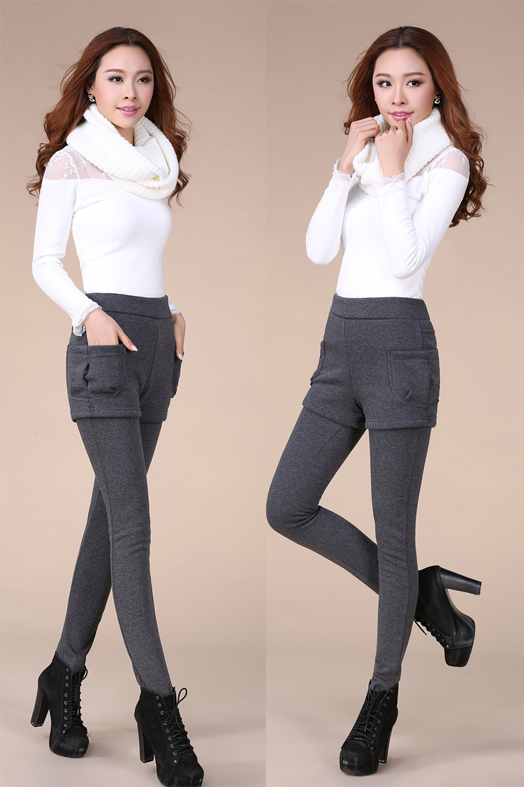 Quần legging, quần tây nữ, mặc mùa thu đông bó sát và nhung dày để tăng thêm chất béo cho chị em quần eo cao là quần mỏng quần legging nữ cạp cao