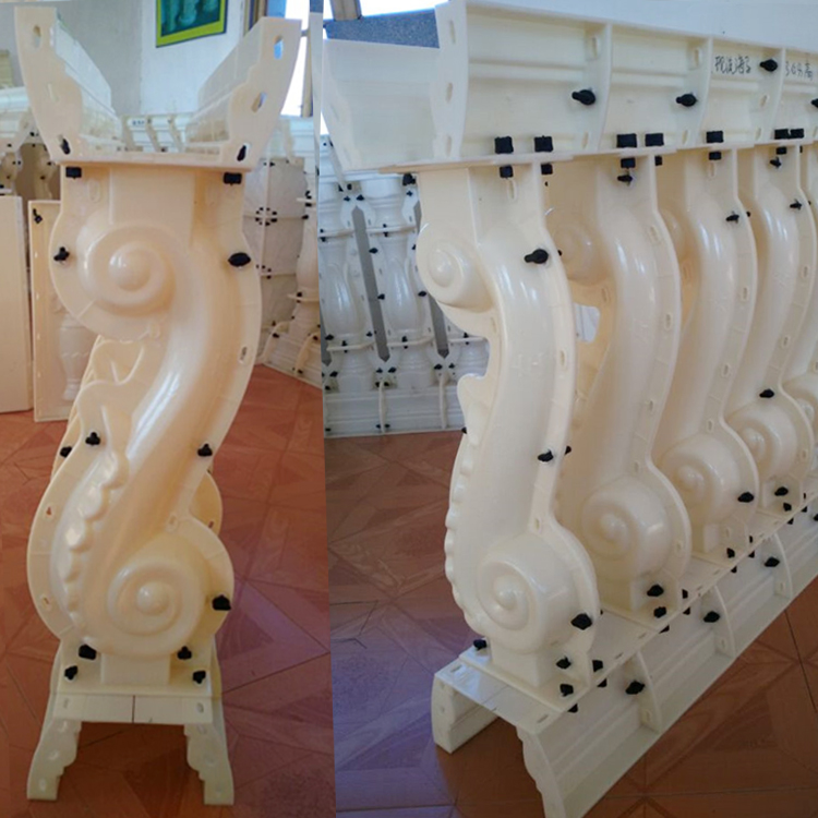 Cast-in-place European-style cement seahorse vase railing mould GRC thickened plastic-steel Roman column fence building formwork