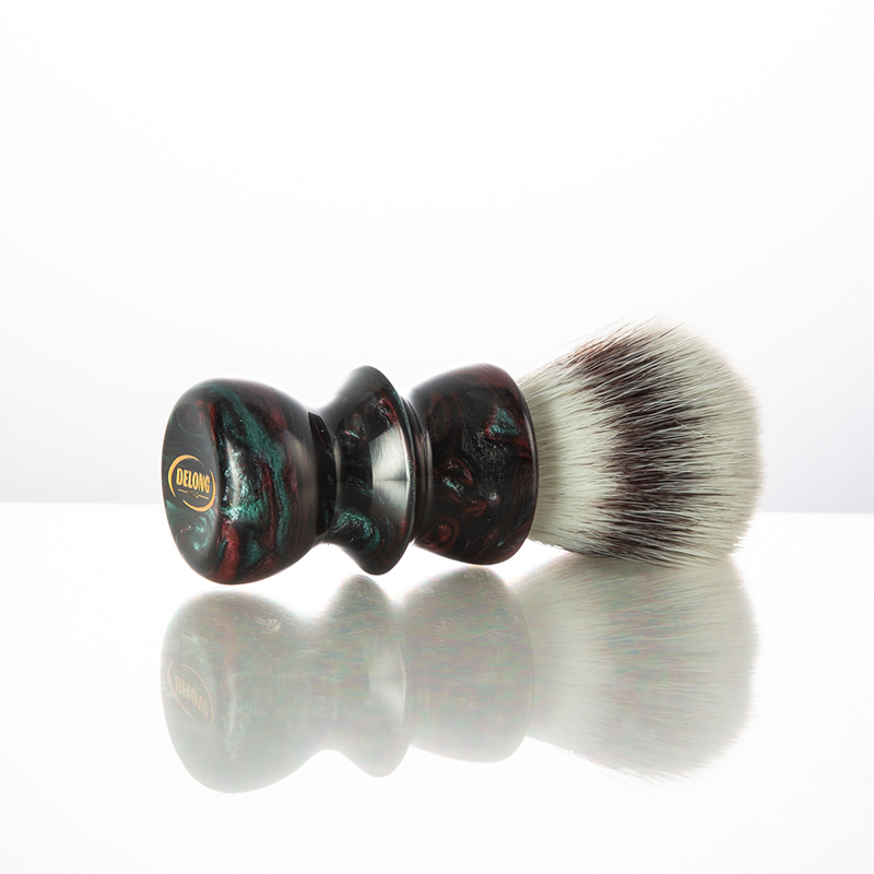 De'Longhi S3 Advanced 26 Synthetic Fiber Foaming Brush Synthetic Silk Shaving Brush Colorful Resin Handle