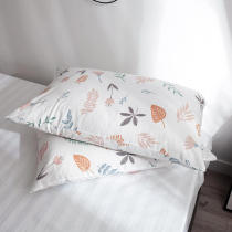  100% cotton cotton pillowcase Double single student dormitory pillow cover 48x74cm Single pack a pair of pillowcases