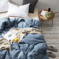  Plaid single quilt cover Single piece summer quilt cover cotton pure cotton dormitory single double 1 5 meters 1 8m200x230