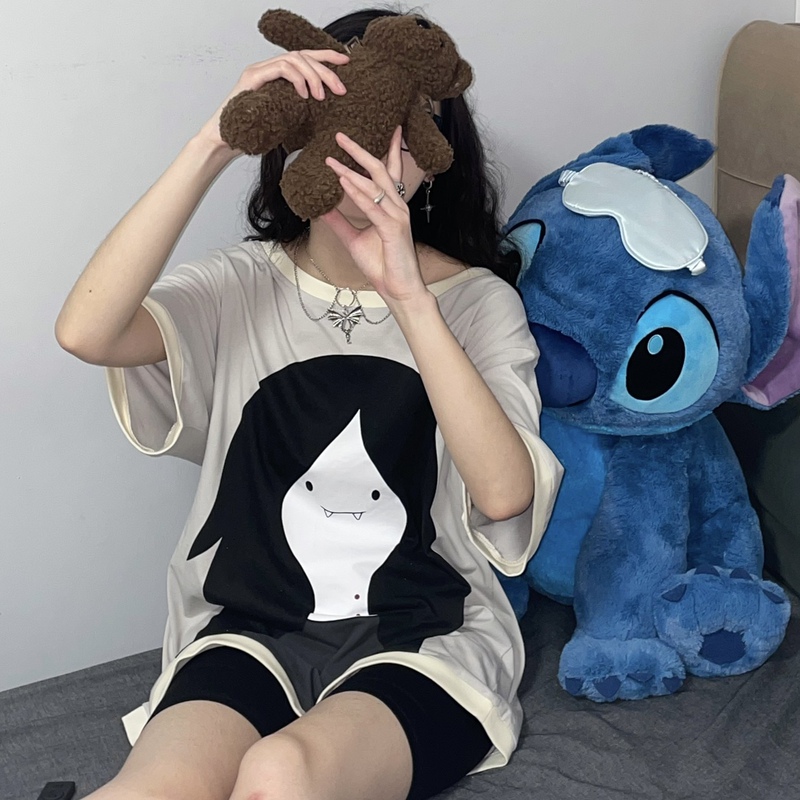 [Adventure Time] Second Edition Reproduction of Marcy's Self-Portrait Rock T-Shirt, Loose Fit, Short Sleeve, One Size