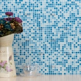 Цветная хрустальная стеклянная мозаичная плитка маленькая кубика крыльца телевизор Фоновая стена ванная комната для ванной комнаты рыба пруд цветочный кровать