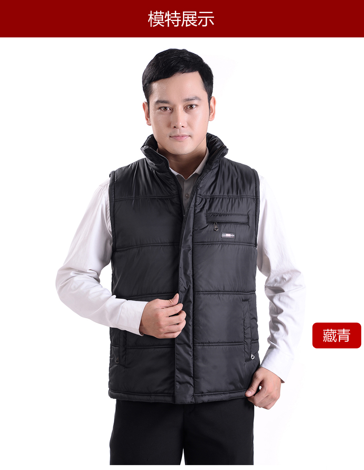 Mùa thu và mùa đông vest nam cotton dày vest ấm áp ở người già mặc vest vest dày vest nam trung niên