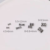 Бамбуковые бусины из нержавеющей стали, трубка, аксессуар с аксессуарами, ручка ручной работы, браслет, ожерелье, «сделай сам»