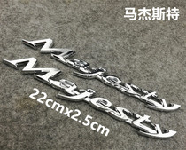 Application of the Majester 250 sticker plated plastic solid scale tank Label YP250 original car sticker mark