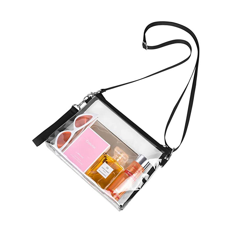 2 Pvc Transparent Crossbody Bags, Physical Education Recognition-Free Bag, Satchel Coin Purse Cosmetics Bag 2 Pvc Transparent Crossbody Bags, Physical Education Recognition-Free Bag, Satchel Coin Purse Cosmetics Bag
