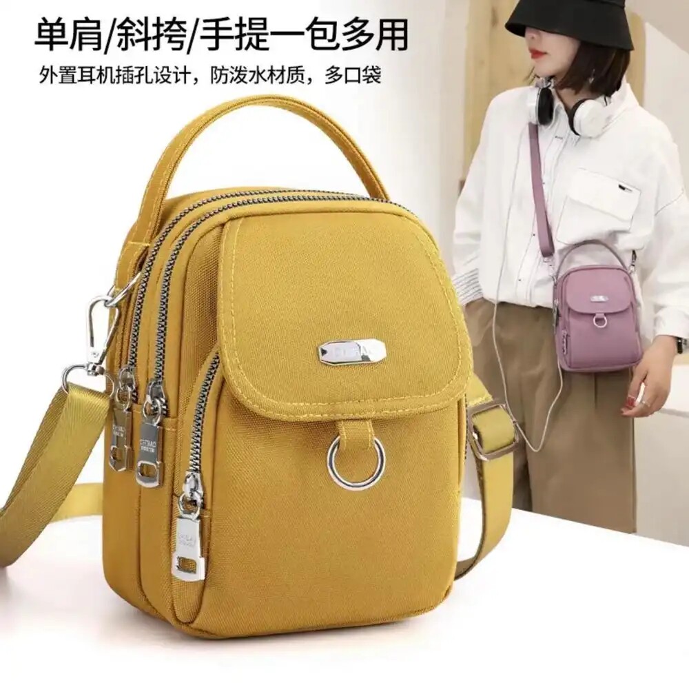 Western Korean version of the trend backpack multi-functional mobile phone bag women's bag multi-purpose large-capacity single-shoulder hand-held messenger bag