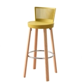 Квадратный варварский стул, сплошной деревянный бар, стул стул стул кофейня Высокий стул. Случай -дизайнерский стул.