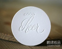 letterpress letterpress gravure paper coaster absorbent paper coaster coffee paper coaster cotton paper coaster