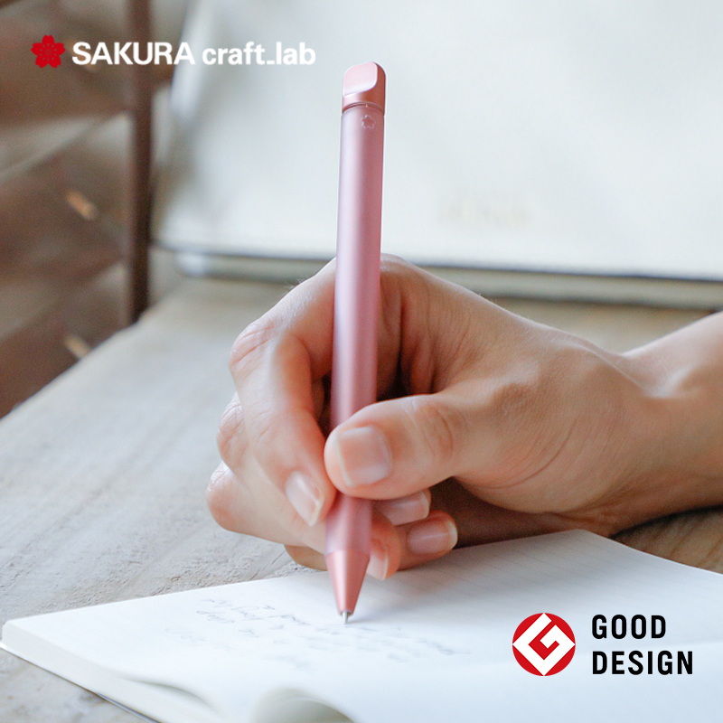 Japan SAKURA CHERRY BLOSSOM CRAFT_LAB 002 MIDDLE SEX PEN BRASS SIGNATURE PEN STATIONERY BIG BOUNTY 0 5mm REFILL