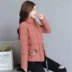Áo khoác cotton mùa đông 2018 mới ngắn nữ phiên bản Hàn Quốc của áo khoác cotton mỏng chống trượt cho áo khoác cotton dày dành cho học sinh