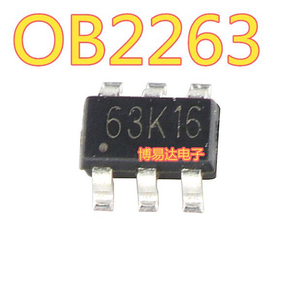 OB2263MP online version printed as: 63 starts with :OB2263 SOT23-6 patch 6 foot power chip