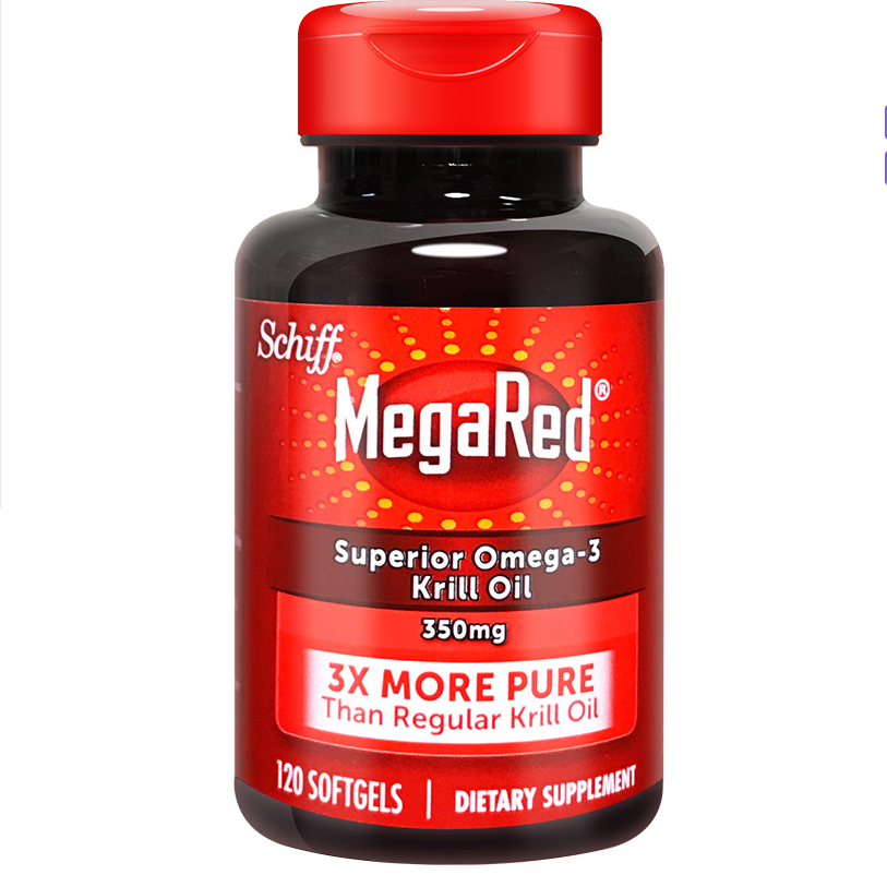 MegaRed美国南极磷虾油欧米伽3omega3鱼油深海鱼油软胶囊120粒x2