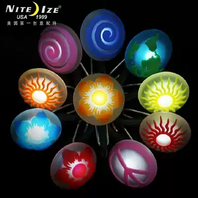 American Naai Nite ize Corilai LED zipper buckle zipper lamp luminous buckle waterproof signal safety light