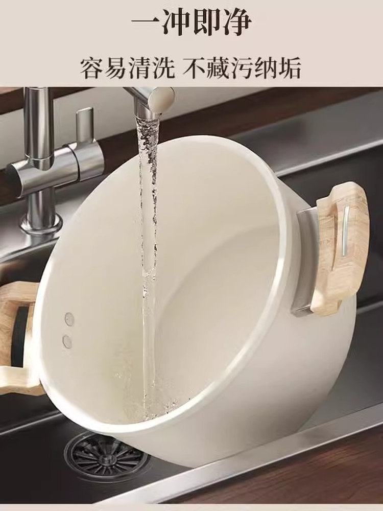 Household Thickened New Model Maifan Stone Soup Pot with Double Handles, Large Capacity, Suitable for Induction Cooker and Gas Stove, Non-Stick Pot