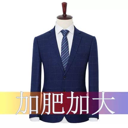 Добавить удобрения, чтобы увеличить мужской сетчатый костюм для мужчин, костюмы, костюмы, отколотые средние и молодые толстые мужчины.