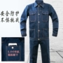 Quần yếm denim phù hợp với thợ hàn nam mùa thu và mùa đông dày mặc nhà xưởng xưởng lao động hàn bảo hiểm lao động quần áo dụng cụ áo nam