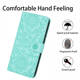 Soft Pink Floral Embossed Wallet iPhone Stand Flip cover iPhone Case for iPhone 17, 16, 15, 14 and 13