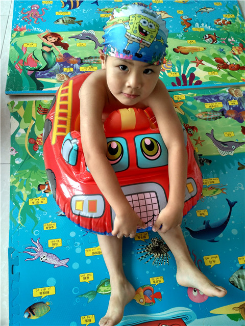 Trẻ em bơi vòng phao em bé thể thao nước bơm hơi cảnh sát cứu hỏa xe máy bay thuyền thuyền chơi nước - Cao su nổi phao tắm bé