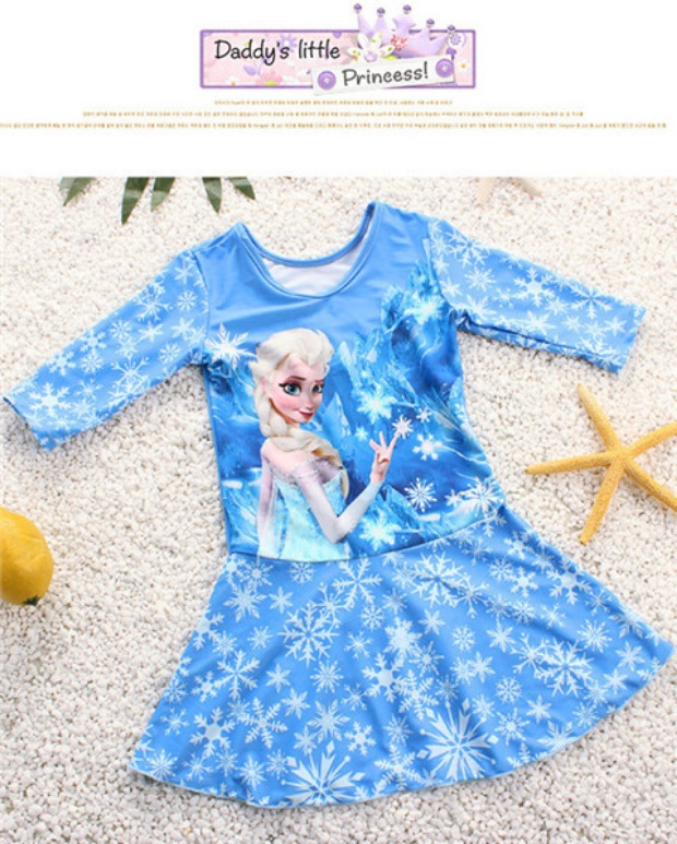 Áo tắm cho trẻ em Nữ công chúa Váy cho bé gái Chia tay dài - Bộ đồ bơi của Kid đồ bơi cho bé gái 12 tuổi