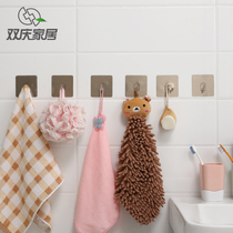 Adhesive hook strong adhesive paste Wall Wall wall hanging load-bearing suction cup kitchen hook no trace pasting bathroom non-perforated hook