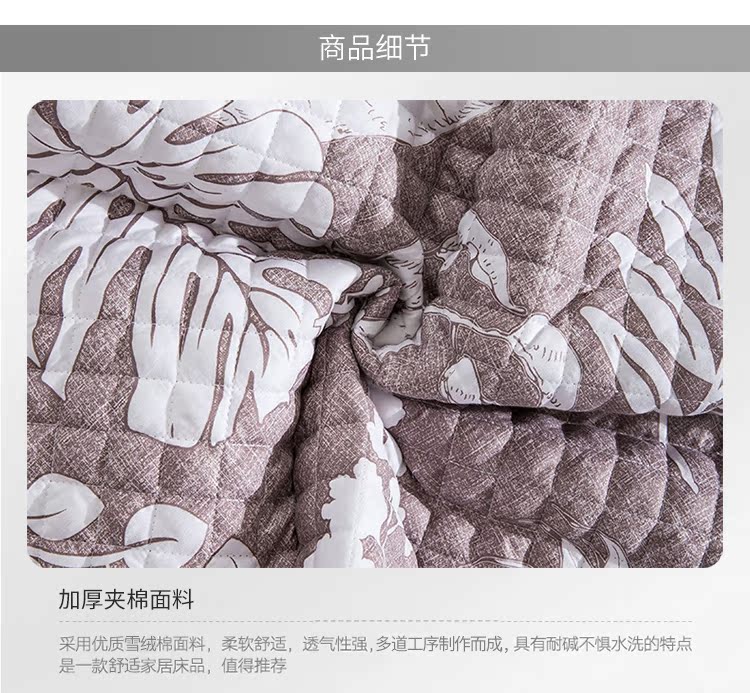 Bộ chăn ga gối cotton cotton ba mảnh bông cotton phong cách châu Âu cao cấp thảm trải giường mùa đông