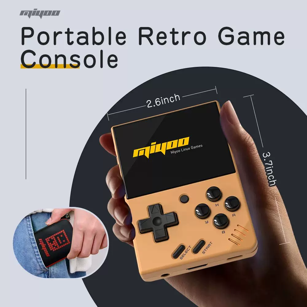 Портативная ретро портативная игровая консоль MIYOO MINI V4 2.8'' дюйма