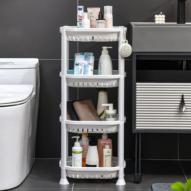 卫生间🚻脸盆架洗衣机旁的多层置物架该怎么选？2025收纳好物推荐😎