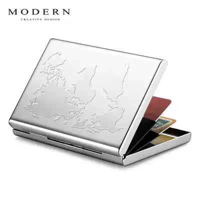 German Modern metal NFC anti-theft credit card sleeve Wallet business card box Card bag Stainless steel wallet Bank card holder