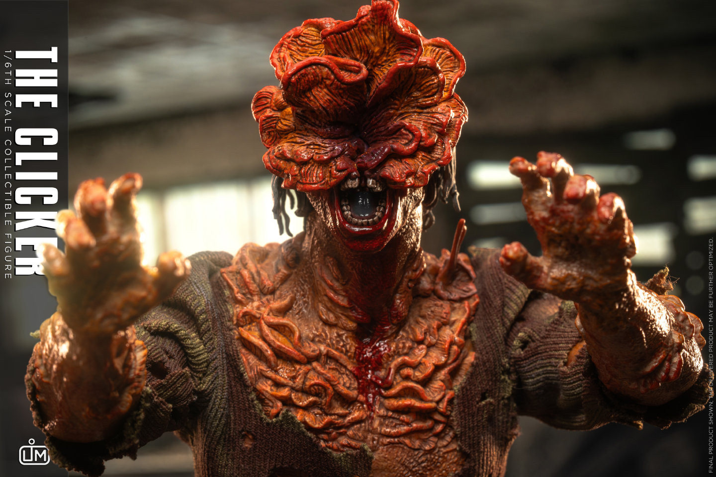 LimToys 1/6 The Last of Us The Clicker Zombie Action Figure In