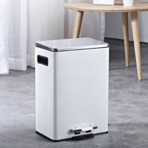 Toilet trash can stainless steel living room bedroom office European creative kitchen with lid household trash can