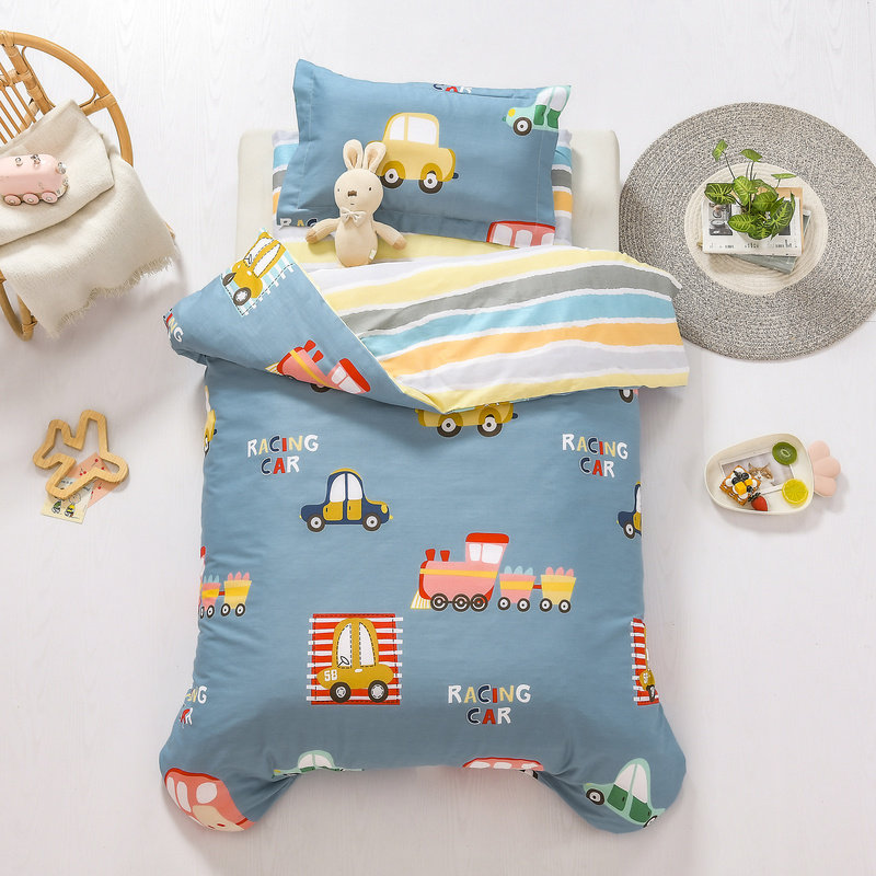 Children's kindergarten quilt Three sets of all-cotton quilted bedding Six sets of customizable baby Entrance Garden Crib Bedding