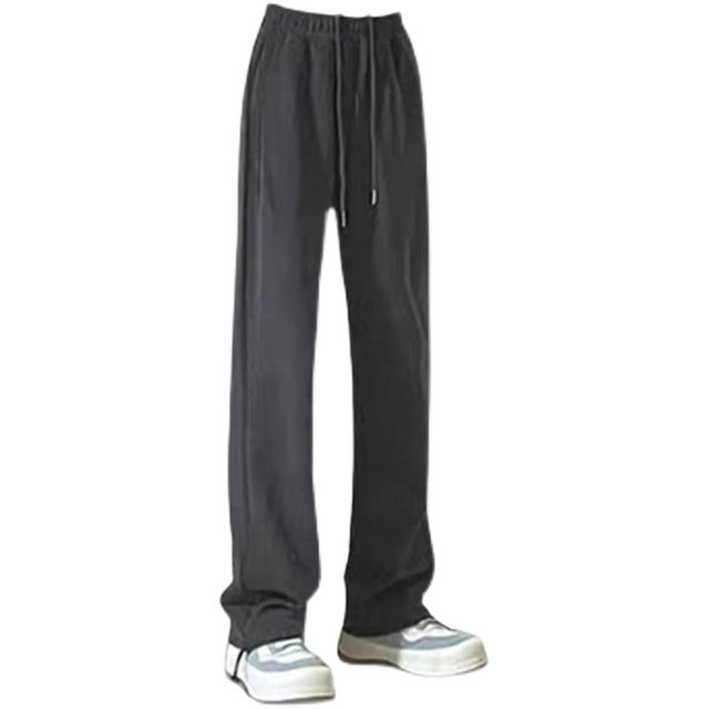 ກາງເກງກິລາອາເມລິກາສໍາລັບແມ່ຍິງພາກຮຽນ spring 2023 ຂະຫນາດໃຫມ່ຂະຫນາດໃຫຍ່ໄຂມັນ mm ແອວສູງ loose slim drawstring leggings sweatpants trendy